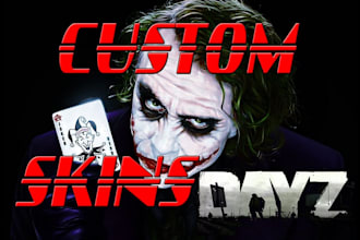make custom clothings ,weapons, gears and skins for your dayz server