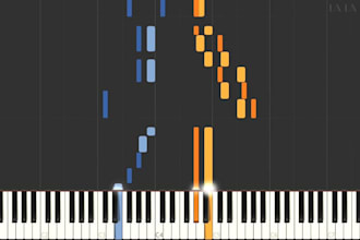 create a stunning synthesia piano tutorial video for your song