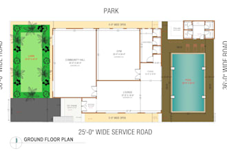 provide accurate 2d floor layout designs