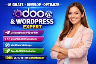 migrate develop and optimize odoo website and upgrade odoo v10 to v19