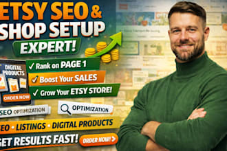do etsy SEO etsy shop setup etsy product listing etsy digital product etsy sales