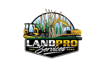 create attractive and imagination excavator  logo design