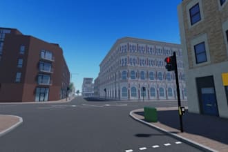 make realistic map building, robox map creation, environment exterior, interior