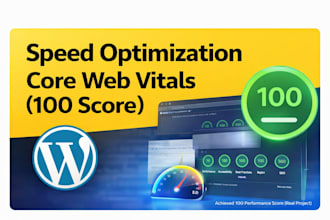 fix core web vitals and speed up wordpress website fast