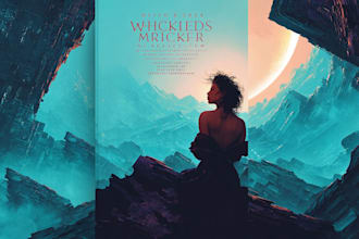 design an epic sci fi book cover for your novel