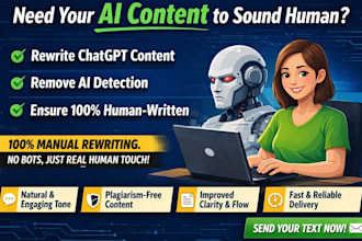 manually humanize ai content, rewrite chatgpt text and remove ai detection