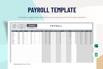do payroll computation with tax and government deductions
