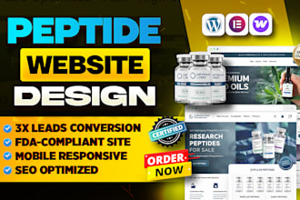 build an fda compliant peptide webiste or nutraceutical store