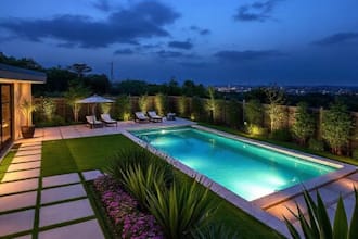 design your landscape, garden, backyard, terrace and pool