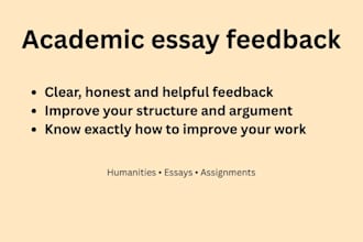 give detailed academic feedback on your essay or assignment