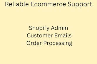 manage your shopify store, customer support and admin tasks