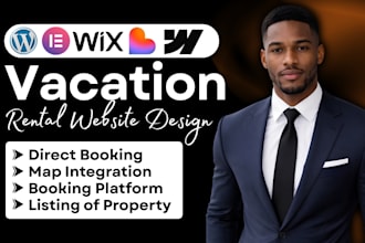 vacation rental website property management website short term rental website