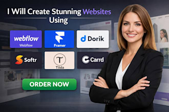 create stunning website using webflow framer dorik softr tilda carrd