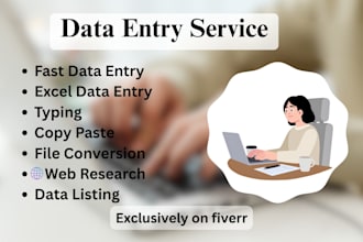 do data entry, mockup design and website testing
