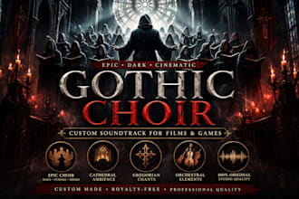 create epic gothic choir dark cinematic epic orchestral soundtrack for film game