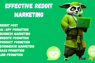 do reddit seo post for ai app ecommerce saas business iptv website promotion