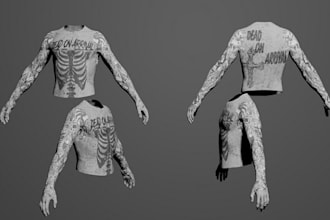 develop fivem custom ped , fivem clothing, custom tattoo, chain