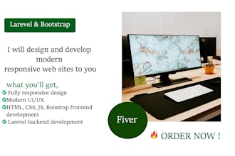 create your web site using larevel