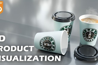 create realistic 3d amazon product mockup visualization fusion360 blender