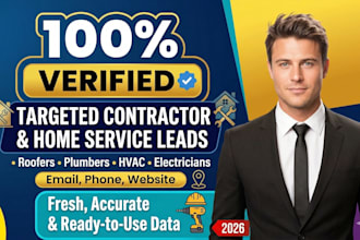 provide verified b2b leads for home service contractors and trades