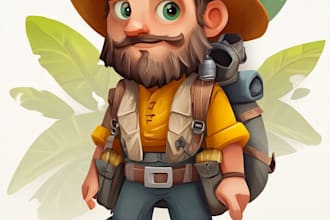 create 2d game character or 2d game character
