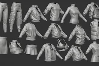 design 3d clothing for second life vrchat imvu fivem peds
