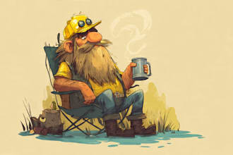 draw cartoon, comic illustrations and mascot characters