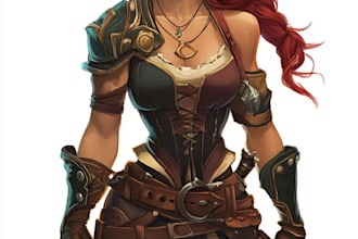 do dnd character art, 2d game character