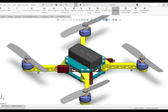 create aircraft and drone uav design in cad for production