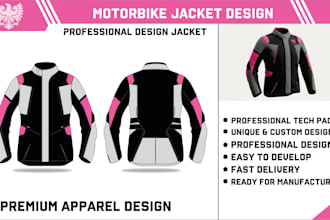 professional motorbike jacket design