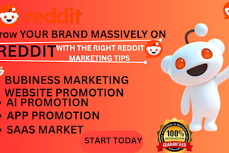 do reddit seo post for business, ai app website saas product promotion