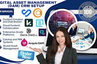 setup digital asset management CRM via bynder canto kontainer dash brandfolder