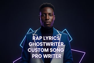 write custom rap lyrics, hip hop song, and ghostwriter lyrics for any genre