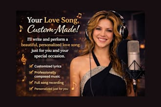 compose and perform a unique love song for your special occasion