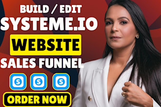 build systeme io landing page systeme io sales funnel syseme io website expert