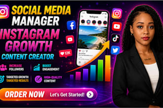 be your social media marketing manager and content creator
