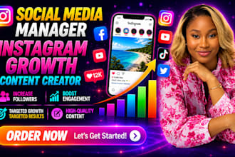 be your social media marketing manager and content creator