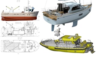 design ship, boat or barge with ga plan, layout and structural calculations