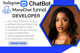 build smart instagram chatbot manychat automation dm funnel