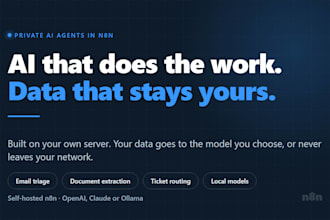 build a private ai agent in n8n on your own server