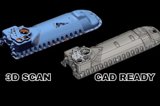 repair stl file cleanup 3d scan and fix mesh for 3d printing, cad ready model