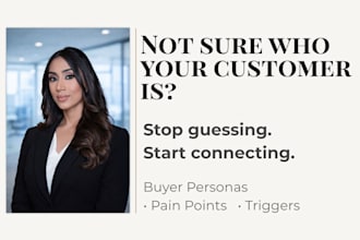 define your target audience and detailed buyer persona