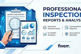 create professional inspection report PDF and quality report