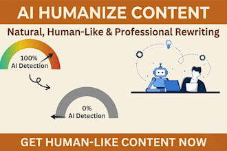 rewrite ai text into natural human content