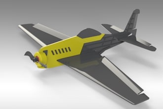 create 3d printable rc airplane model with stl and print ready files