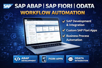 develop sap abap workflow automation sap fiori applications odata integration