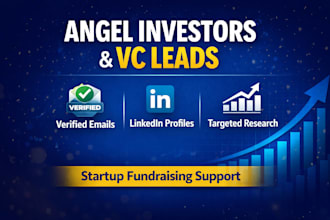 build a targeted angel investors and vc lead list for startup fundraising