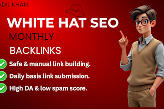 boost monthly off page SEO with high quality backlinks