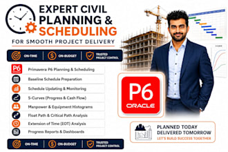 deliver expert primavera p6 project schedules