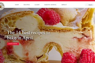design bakery website cupcake website dessert shop website